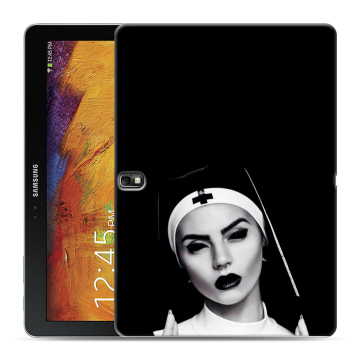 Силиконовый чехол на Samsung Galaxy Note 10.1 2014 editon с принтом монашка Силиконовый чехол на Samsung Galaxy Note 10.1 2014 editon с принтом монашка