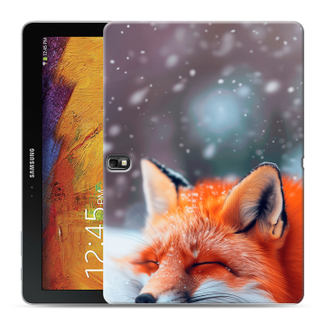 Силиконовый чехол на Samsung Galaxy Note 10.1 2014 editon с принтом лиса Силиконовый чехол на Samsung Galaxy Note 10.1 2014 editon с принтом лиса