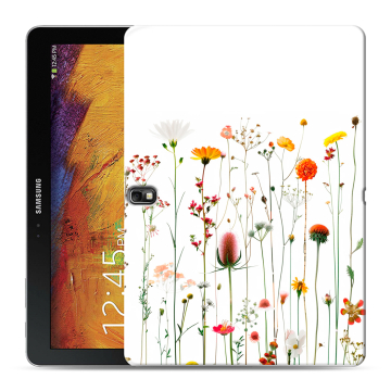 Силиконовый чехол на Samsung Galaxy Note 10.1 2014 editon с принтом цветы Силиконовый чехол на Samsung Galaxy Note 10.1 2014 editon с принтом цветы
