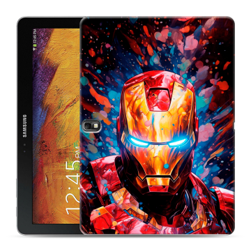 Силиконовый чехол на Samsung Galaxy Note 10.1 2014 editon с принтом Железный человек Ironman Силиконовый чехол на Samsung Galaxy Note 10.1 2014 editon с принтом Железный человек Ironman