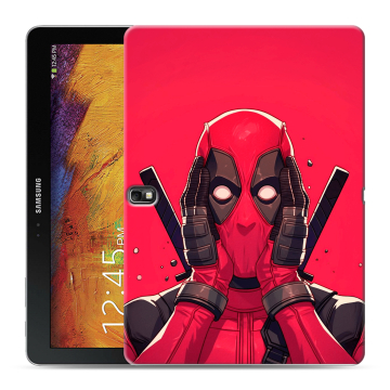 Силиконовый чехол на Samsung Galaxy Note 10.1 2014 editon с принтом Дедпул Deadpool Силиконовый чехол на Samsung Galaxy Note 10.1 2014 editon с принтом Дедпул Deadpool