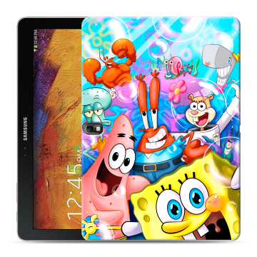 Силиконовый чехол на Samsung Galaxy Note 10.1 2014 editon с принтом спанчбоб спанч боб Силиконовый чехол на Samsung Galaxy Note 10.1 2014 editon с принтом спанчбоб спанч боб