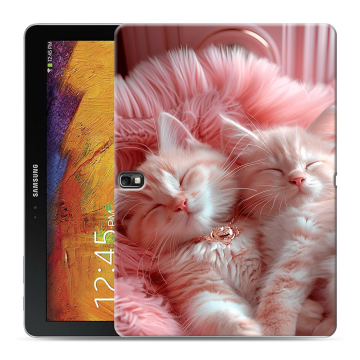 Силиконовый чехол на Samsung Galaxy Note 10.1 2014 editon с принтом котята котики Силиконовый чехол на Samsung Galaxy Note 10.1 2014 editon с принтом котята котики