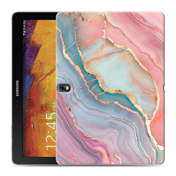 Силиконовый чехол на Samsung Galaxy Note 10.1 2014 editon с принтом розовый мрамор Силиконовый чехол на Samsung Galaxy Note 10.1 2014 editon с принтом розовый мрамор