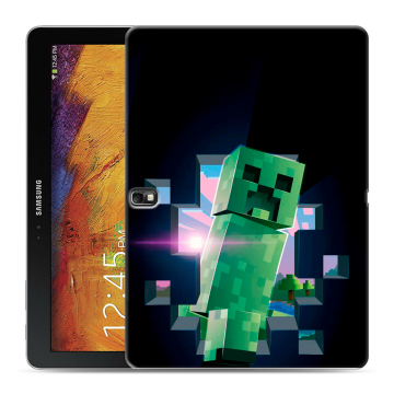 Силиконовый чехол на Samsung Galaxy Note 10.1 2014 editon с принтом Майнкрафт Minecraft Силиконовый чехол на Samsung Galaxy Note 10.1 2014 editon с принтом Майнкрафт Minecraft