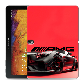 Силиконовый чехол на Samsung Galaxy Note 10.1 2014 editon с принтом Мерседес Mercedes AMG
