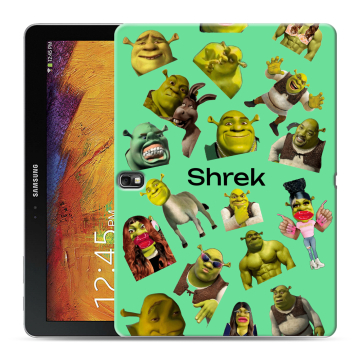 Силиконовый чехол на Samsung Galaxy Note 10.1 2014 editon с принтом Шрек Shrek