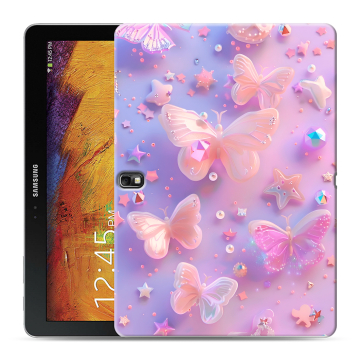 Силиконовый чехол на Samsung Galaxy Note 10.1 2014 editon с принтом Бабочки