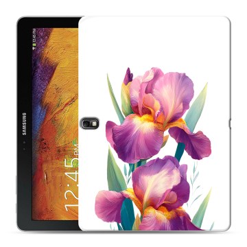 Силиконовый чехол на Samsung Galaxy Note 10.1 2014 editon с принтом Цветы орхидеи