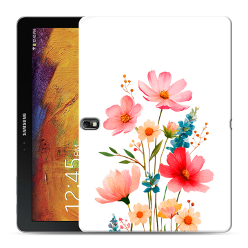 Силиконовый чехол на Samsung Galaxy Note 10.1 2014 editon с принтом Цветы