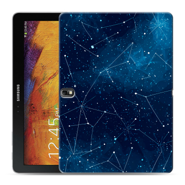 Силиконовый чехол на Samsung Galaxy Note 10.1 2014 editon с принтом Космос звезды