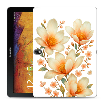 Силиконовый чехол на Samsung Galaxy Note 10.1 2014 editon с принтом Цветы