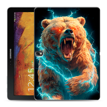 Силиконовый чехол на Samsung Galaxy Note 10.1 2014 editon с принтом Медведь