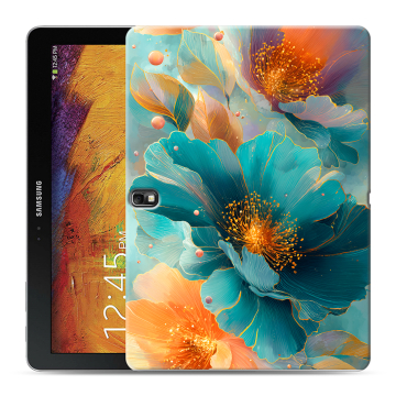 Силиконовый чехол на Samsung Galaxy Note 10.1 2014 editon с принтом Цветы
