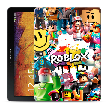 Силиконовый чехол на Samsung Galaxy Note 10.1 2014 editon с принтом Roblox Роблокс Силиконовый чехол на Samsung Galaxy Note 10.1 2014 editon с принтом Roblox Роблокс