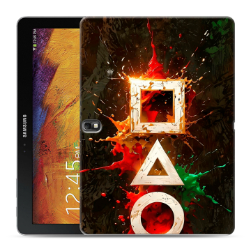 Силиконовый чехол на Samsung Galaxy Note 10.1 2014 editon с принтом Squid Game Игра кальмара Силиконовый чехол на Samsung Galaxy Note 10.1 2014 editon с принтом Squid Game Игра кальмара