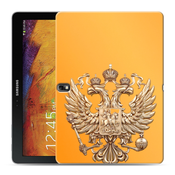 Силиконовый чехол на Samsung Galaxy Note 10.1 2014 editon с принтом Герб Флаг России Силиконовый чехол на Samsung Galaxy Note 10.1 2014 editon с принтом Герб Флаг России