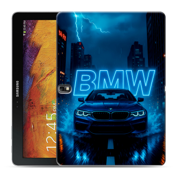 Силиконовый чехол на Samsung Galaxy Note 10.1 2014 editon с принтом BMW БМВ Силиконовый чехол на Samsung Galaxy Note 10.1 2014 editon с принтом BMW БМВ