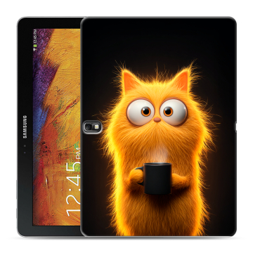 Силиконовый чехол на Samsung Galaxy Note 10.1 2014 editon с принтом Смешной кот Силиконовый чехол на Samsung Galaxy Note 10.1 2014 editon с принтом Смешной кот