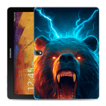 Силиконовый чехол на Samsung Galaxy Note 10.1 2014 editon с принтом Медведь Силиконовый чехол на Samsung Galaxy Note 10.1 2014 editon с принтом Медведь
