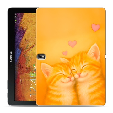 Силиконовый чехол на Samsung Galaxy Note 10.1 2014 editon с принтом Милые котята Силиконовый чехол на Samsung Galaxy Note 10.1 2014 editon с принтом Милые котята