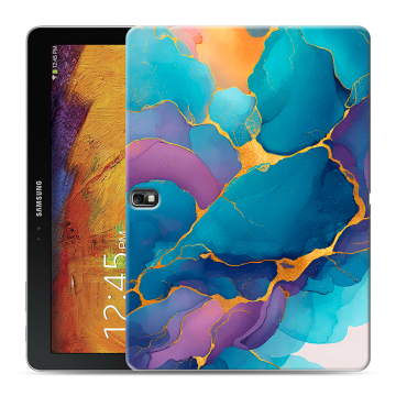 Силиконовый чехол на Samsung Galaxy Note 10.1 2014 editon с принтом Мрамор блестки Силиконовый чехол на Samsung Galaxy Note 10.1 2014 editon с принтом Мрамор блестки