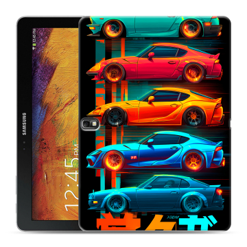 Силиконовый чехол на Samsung Galaxy Note 10.1 2014 editon с принтом машины тачки Силиконовый чехол на Samsung Galaxy Note 10.1 2014 editon с принтом машины тачки