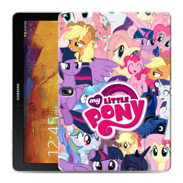 Силиконовый чехол на Samsung Galaxy Note 10.1 2014 editon с принтом My little pony Дружба чудо Силиконовый чехол на Samsung Galaxy Note 10.1 2014 editon с принтом My little pony Дружба чудо