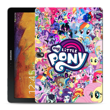 Силиконовый чехол на Samsung Galaxy Note 10.1 2014 editon с принтом My little pony Дружба чудо Силиконовый чехол на Samsung Galaxy Note 10.1 2014 editon с принтом My little pony Дружба чудо