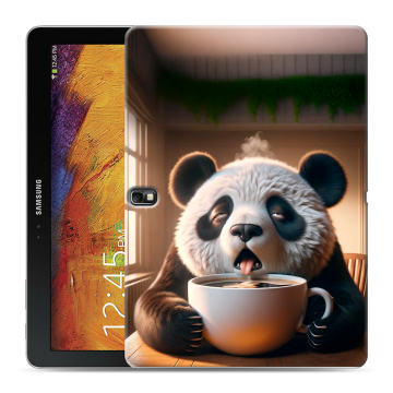 Силиконовый чехол на Samsung Galaxy Note 10.1 2014 editon с принтом смешная панда Силиконовый чехол на Samsung Galaxy Note 10.1 2014 editon с принтом смешная панда