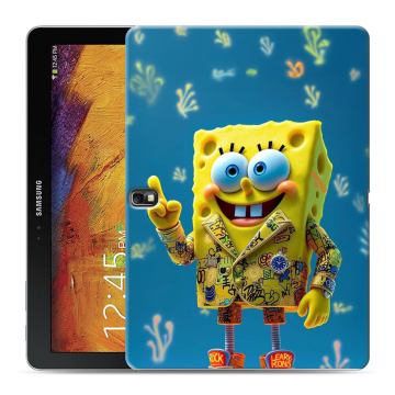 Силиконовый чехол на Samsung Galaxy Note 10.1 2014 editon с принтом Спанч боб Спанчбоб Силиконовый чехол на Samsung Galaxy Note 10.1 2014 editon с принтом Спанч боб Спанчбоб