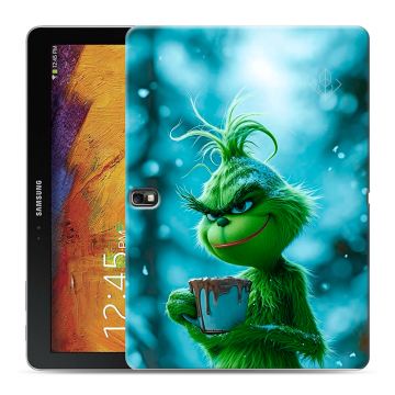 Силиконовый чехол на Samsung Galaxy Note 10.1 2014 editon с принтом Новый год гринч Силиконовый чехол на Samsung Galaxy Note 10.1 2014 editon с принтом Новый год гринч