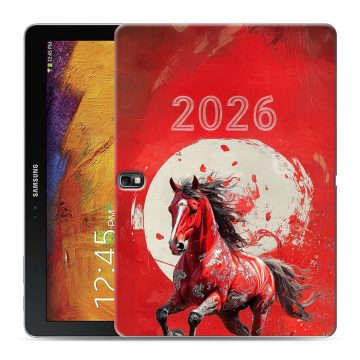 Силиконовый чехол на Samsung Galaxy Note 10.1 2014 editon с принтом Новый год Силиконовый чехол на Samsung Galaxy Note 10.1 2014 editon с принтом Новый год