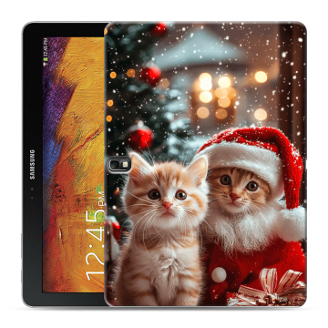 Силиконовый чехол на Samsung Galaxy Note 10.1 2014 editon с принтом Новый год Силиконовый чехол на Samsung Galaxy Note 10.1 2014 editon с принтом Новый год
