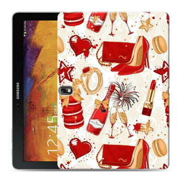 Силиконовый чехол на Samsung Galaxy Note 10.1 2014 editon с принтом Новый год Силиконовый чехол на Samsung Galaxy Note 10.1 2014 editon с принтом Новый год
