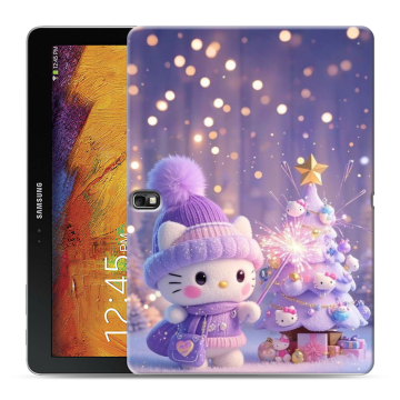 Силиконовый чехол на Samsung Galaxy Note 10.1 2014 editon с принтом Новый год Силиконовый чехол на Samsung Galaxy Note 10.1 2014 editon с принтом Новый год