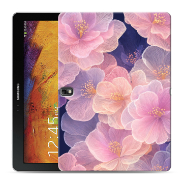 Силиконовый чехол на Samsung Galaxy Note 10.1 2014 editon с принтом женский