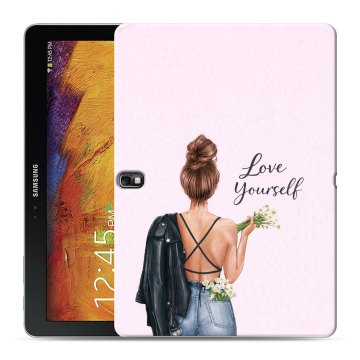 Силиконовый чехол на Samsung Galaxy Note 10.1 2014 editon с принтом женский Силиконовый чехол на Samsung Galaxy Note 10.1 2014 editon с принтом женский