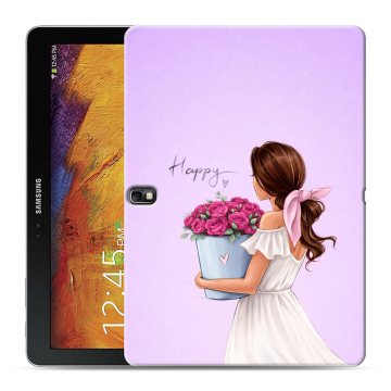Силиконовый чехол на Samsung Galaxy Note 10.1 2014 editon с принтом женский Силиконовый чехол на Samsung Galaxy Note 10.1 2014 editon с принтом женский