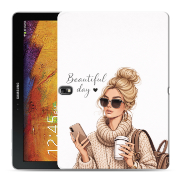 Силиконовый чехол на Samsung Galaxy Note 10.1 2014 editon с принтом женский Силиконовый чехол на Samsung Galaxy Note 10.1 2014 editon с принтом женский