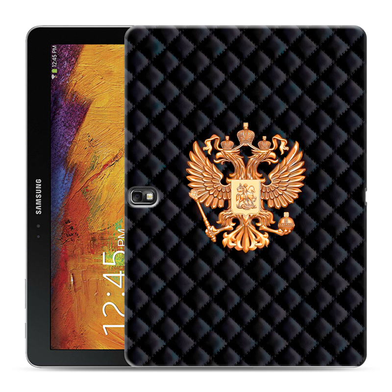 Силиконовый чехол на Samsung Galaxy Note 10.1 2014 editon с принтом Герб России принт Силиконовый чехол на Samsung Galaxy Note 10.1 2014 editon с принтом Герб России принт