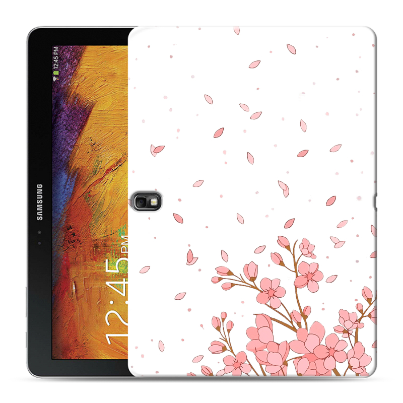 Силиконовый чехол на Samsung Galaxy Note 10.1 2014 editon с принтом Ветка сакуры Силиконовый чехол на Samsung Galaxy Note 10.1 2014 editon с принтом Ветка сакуры