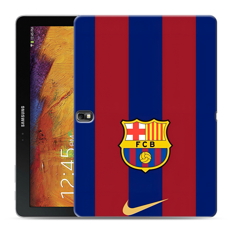 Силиконовый чехол на Samsung Galaxy Note 10.1 2014 editon с принтом Барселона Barcelona Силиконовый чехол на Samsung Galaxy Note 10.1 2014 editon с принтом Барселона Barcelona