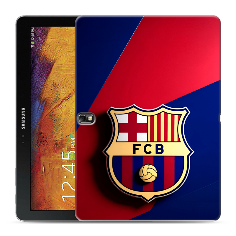 Силиконовый чехол на Samsung Galaxy Note 10.1 2014 editon с принтом Барселона Barcelona Силиконовый чехол на Samsung Galaxy Note 10.1 2014 editon с принтом Барселона Barcelona