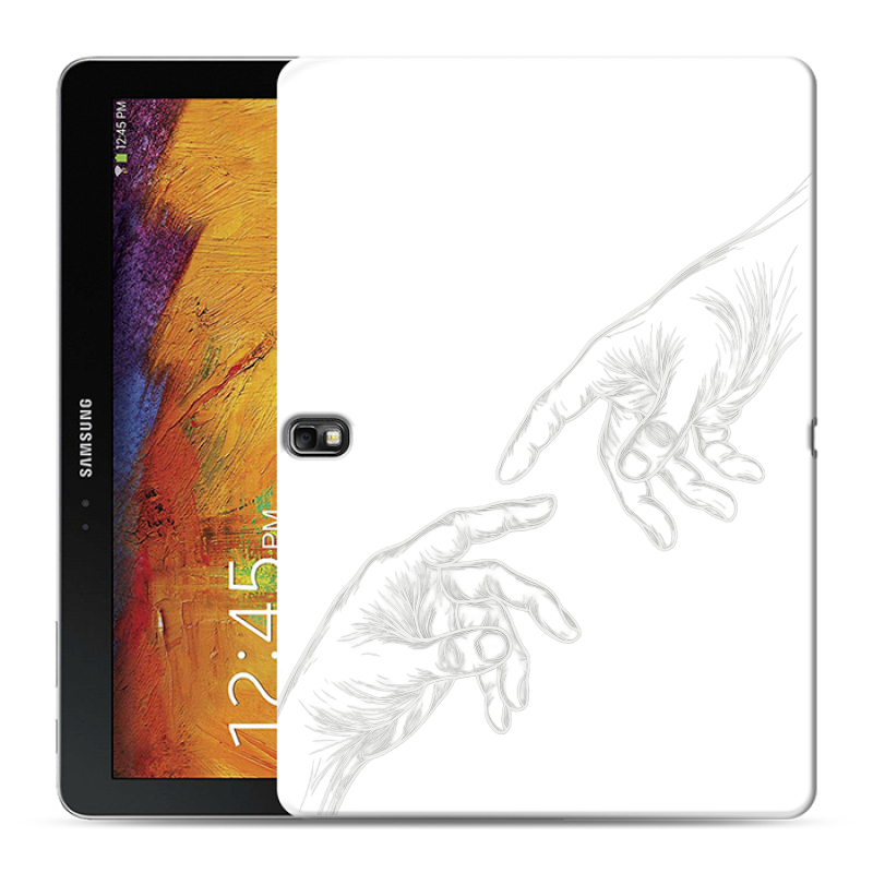 Силиконовый чехол на Samsung Galaxy Note 10.1 2014 editon с принтом Сотворение мира Силиконовый чехол на Samsung Galaxy Note 10.1 2014 editon с принтом Сотворение мира
