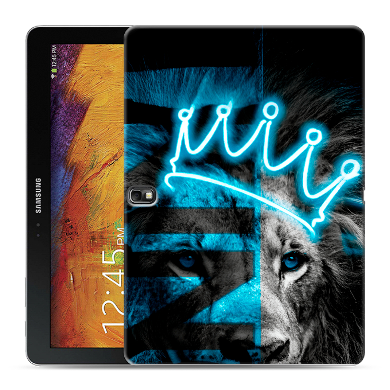Силиконовый чехол на Samsung Galaxy Note 10.1 2014 editon с принтом Король лев Силиконовый чехол на Samsung Galaxy Note 10.1 2014 editon с принтом Король лев