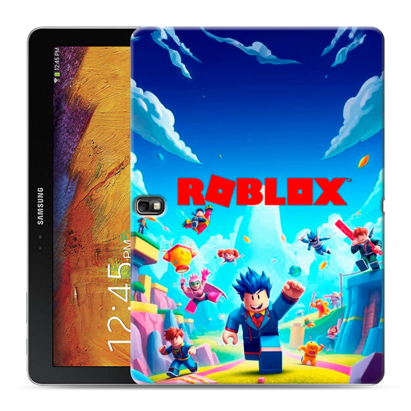 Силиконовый чехол на Samsung Galaxy Note 10.1 2014 editon с принтом Roblox Роблокс Силиконовый чехол на Samsung Galaxy Note 10.1 2014 editon с принтом Roblox Роблокс