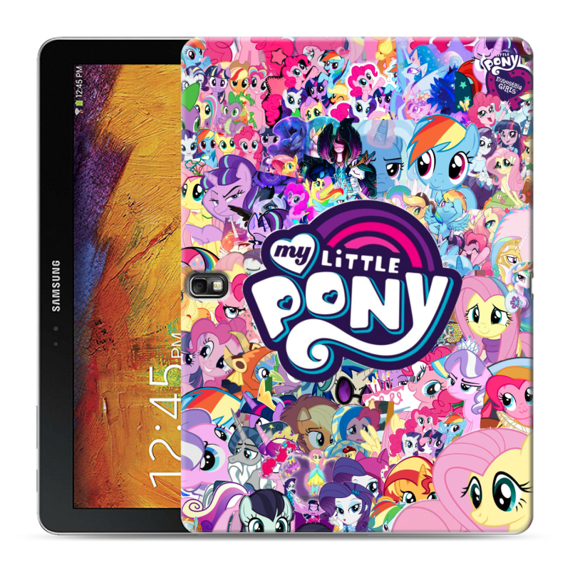 Силиконовый чехол на Samsung Galaxy Note 10.1 2014 editon с принтом My little pony Дружба чудо Силиконовый чехол на Samsung Galaxy Note 10.1 2014 editon с принтом My little pony Дружба чудо