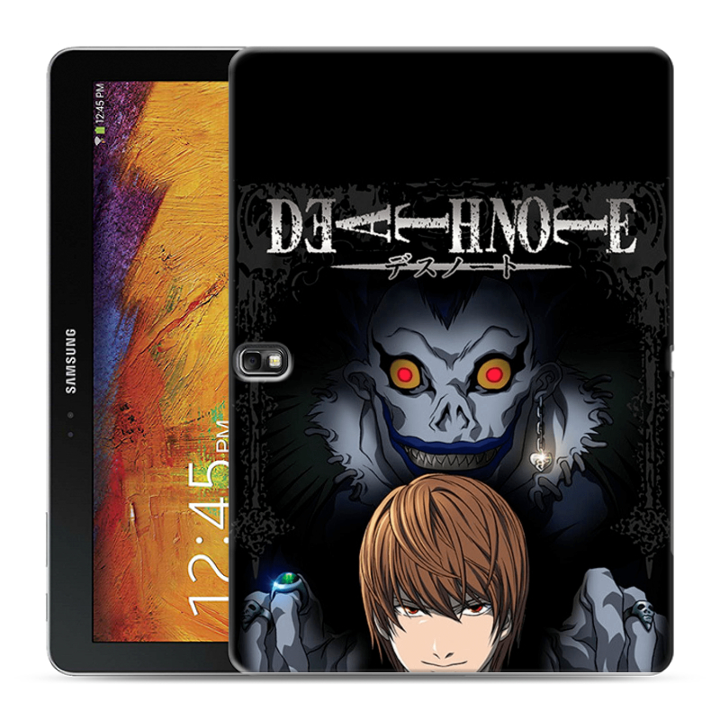 Силиконовый чехол на Samsung Galaxy Note 10.1 2014 editon с принтом Death note Тетрадь смерти Силиконовый чехол на Samsung Galaxy Note 10.1 2014 editon с принтом Death note Тетрадь смерти