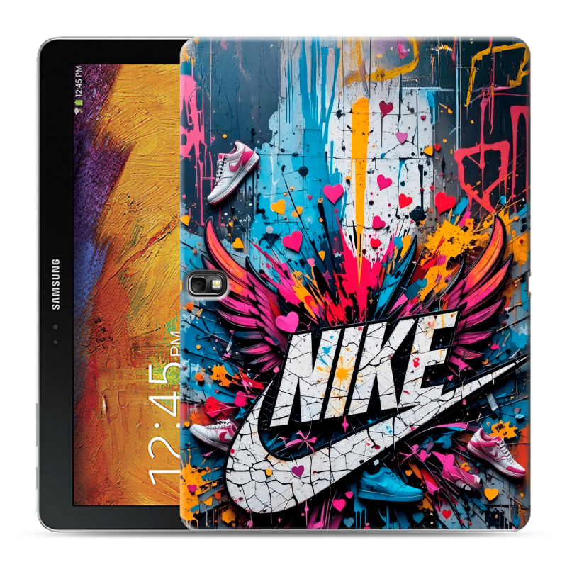 Силиконовый чехол на Samsung Galaxy Note 10.1 2014 editon с принтом Nike Найк Силиконовый чехол на Samsung Galaxy Note 10.1 2014 editon с принтом Nike Найк